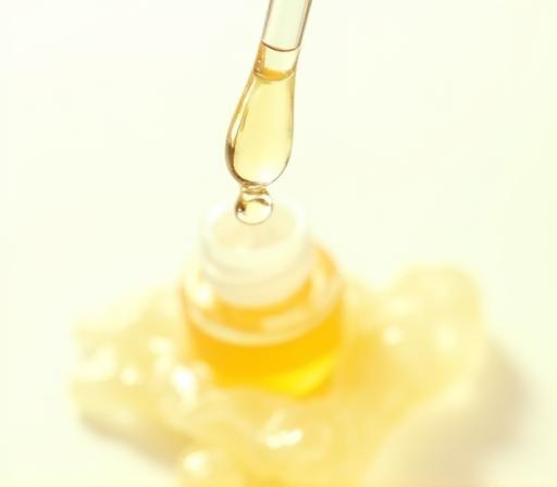 Botanical face serum with dropper